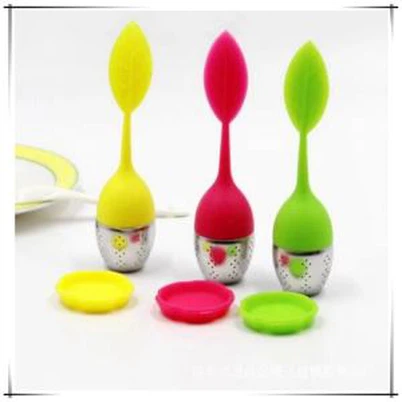 Infuser Tea Leaf Leathanaigh Silicone Plandaí Fiach Mórdhíola